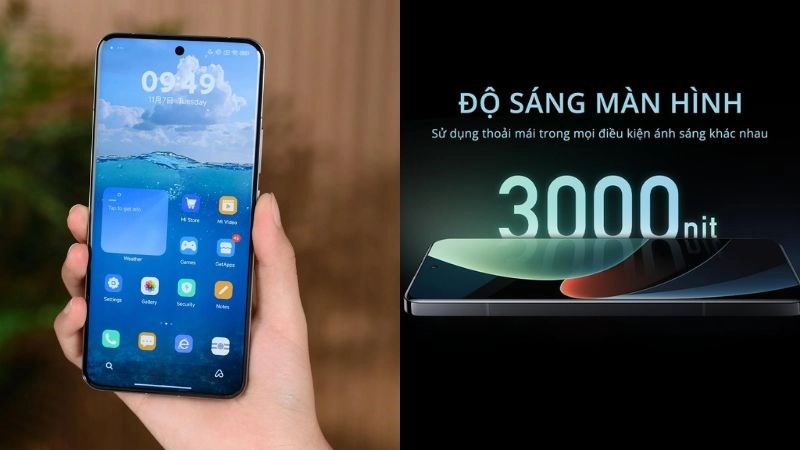  Màn hình OLED đẹp 6,73 inch trên Xiaomi 14 Pro